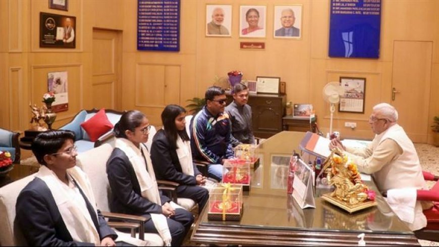 विजेता खिलाड़ी महिला सशक्तिकरण का प्रतीक : राज्यपाल श्री पटेल