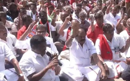 “देशभर में आम हड़ताल: किसान, ट्रेड यूनियन और बिजली कर्मचारी सड़क पर”