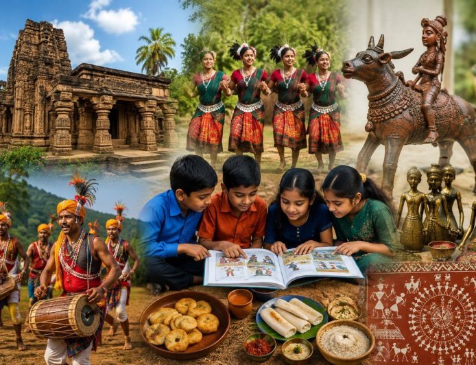 छत्तीसगढ़ के बच्चों को स्कूल में पढ़ाई जाएगी अपनी माटी की कहानी, 100 कलाविद तैयार करेंगे 100 पाठ